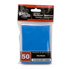 Monster Standard Size Flat Matte Sleeves - Blue - 50ct